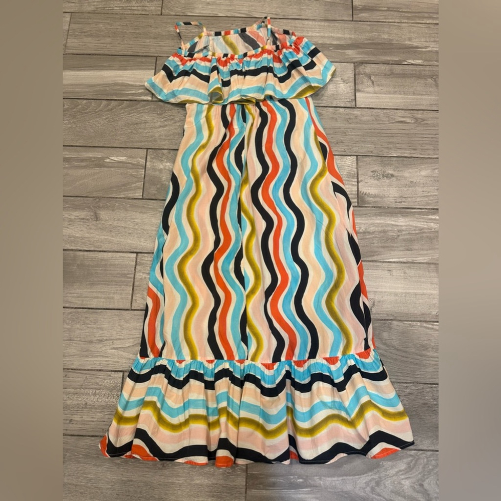 FARM Rio Colorful Wave Maxi Dress - Picture 7 of 11